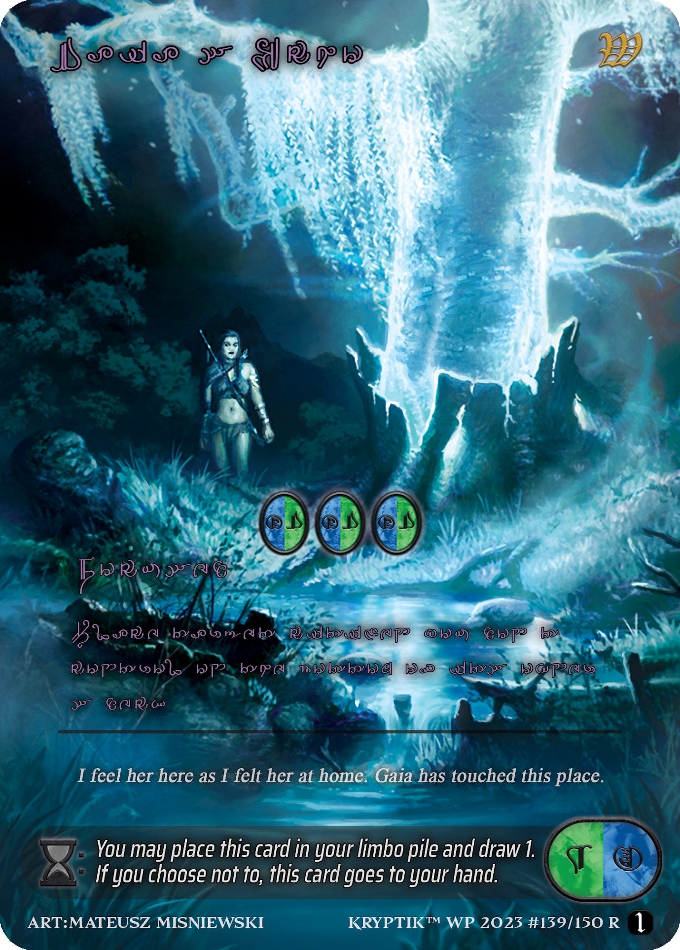Gaia’s Echo (Purple Kryptik Language) (139) - Kryptik TCG Single