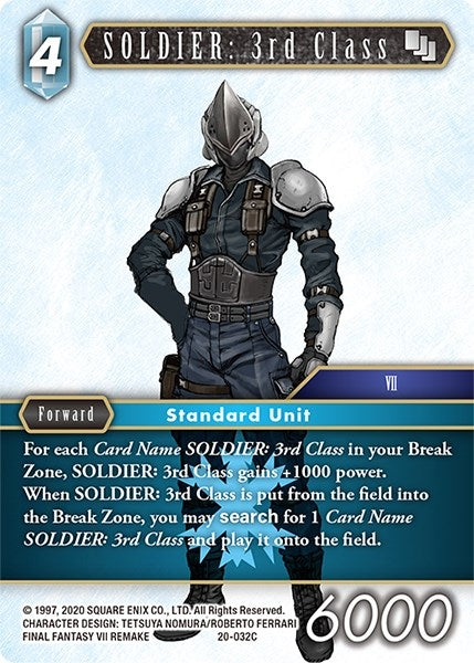 SOLDIER: 3rd Class (20) [20] - Final Fantasy TCG Single
