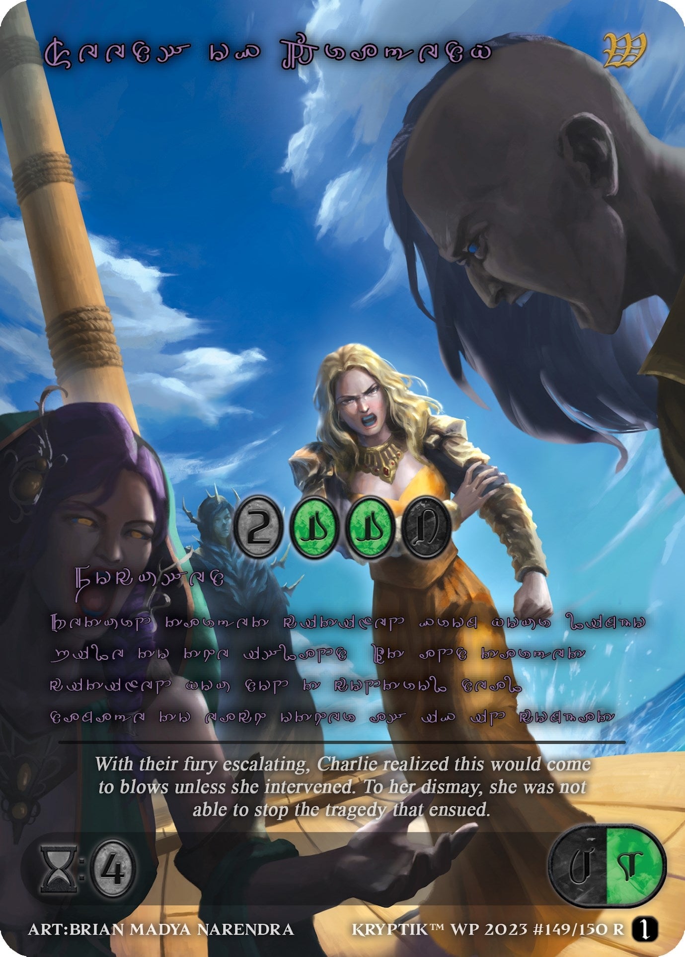 Seeds of Tragedy (Purple Kryptik Language) (149) - Kryptik TCG Single