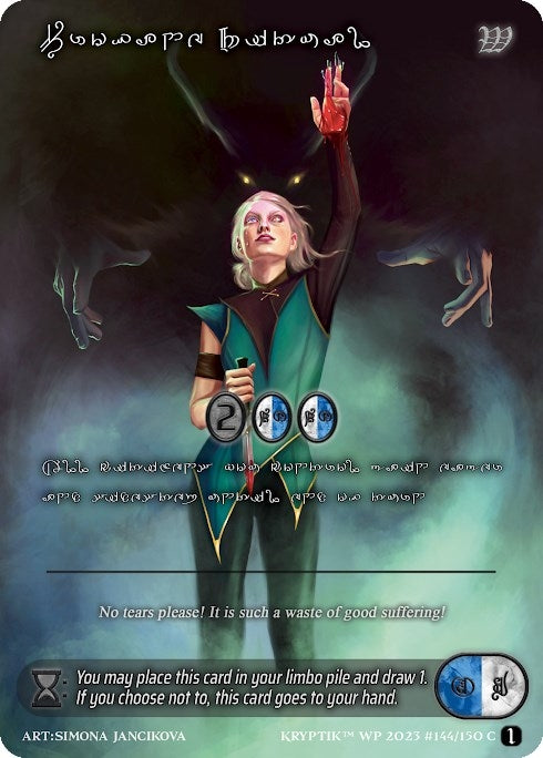 Profane Ritual (Silver Kryptik Language) (144) - Kryptik TCG Single