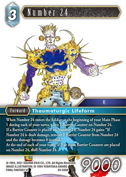 Number 24 (20) [20] - Final Fantasy TCG Single