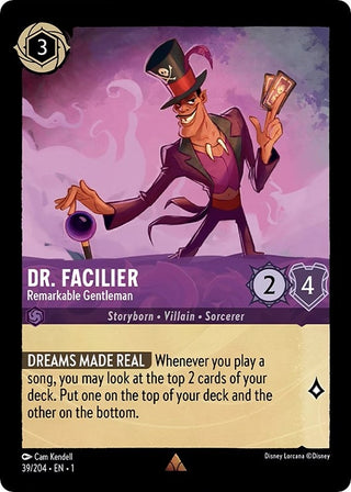 Dr. Facilier - Remarkable Gentleman (39) (1) - Disney Lorcana Single