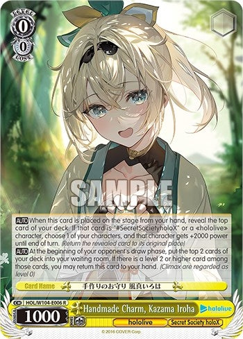 Handmade Charm Kazama Iroha (104006) [HOL] - Weiss Schwarz Single