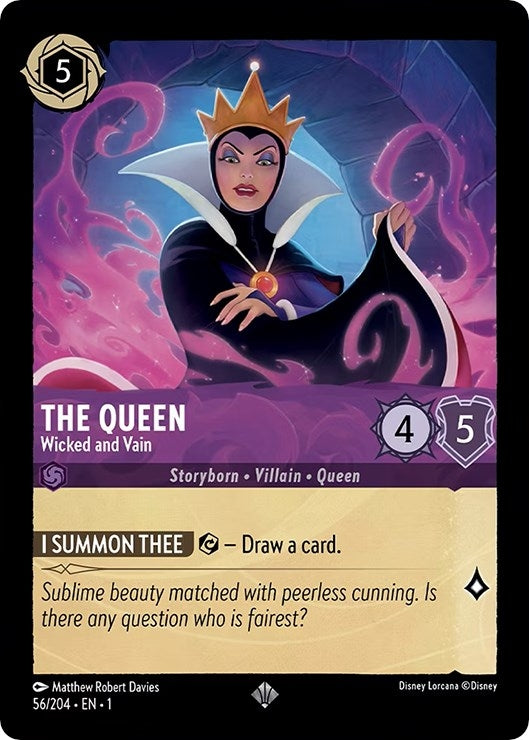 The Queen - Wicked and Vain (56) (1) - Disney Lorcana Single