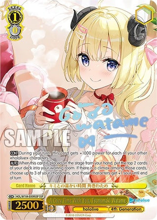 A Cozy Time With You Tsunomaki Watame (SSP) (104009) [HOL] - Weiss Schwarz Single