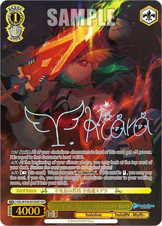 Pride of the Phoenix Takanashi Kiara (SSP) (104010) [HOL] - Weiss Schwarz Single