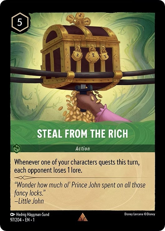 Steal From The Rich (97) (1) - Disney Lorcana Single