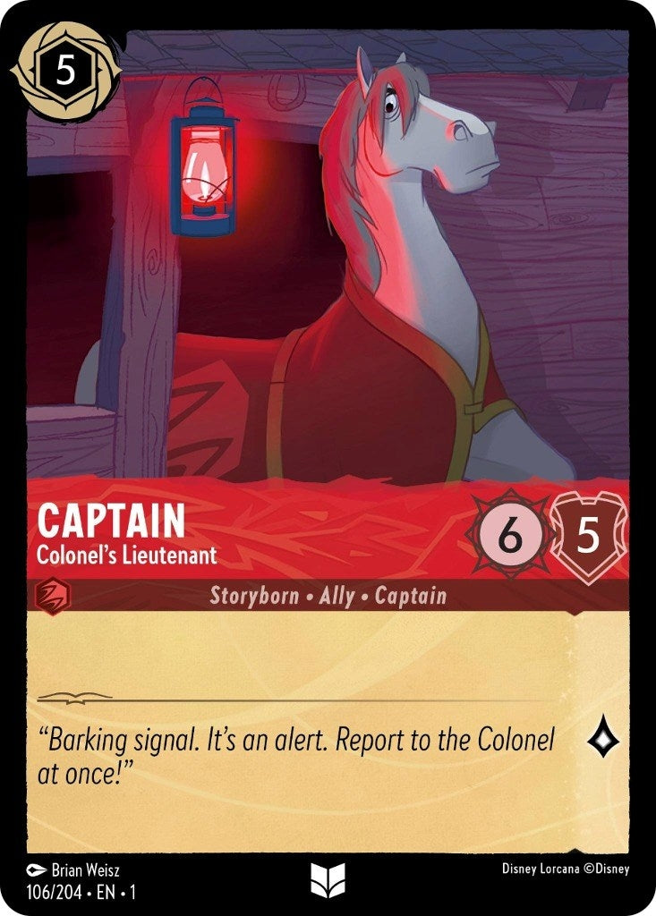 Captain - Colonel’s Lieutenant (106) (1) - Disney Lorcana Single