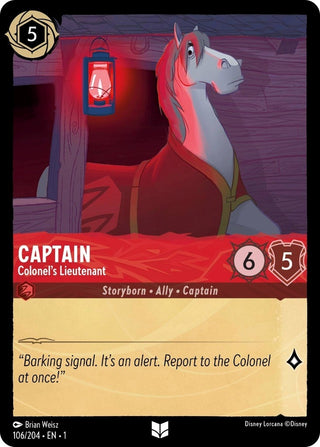 Captain - Colonel’s Lieutenant (106) (1) - Disney Lorcana Single