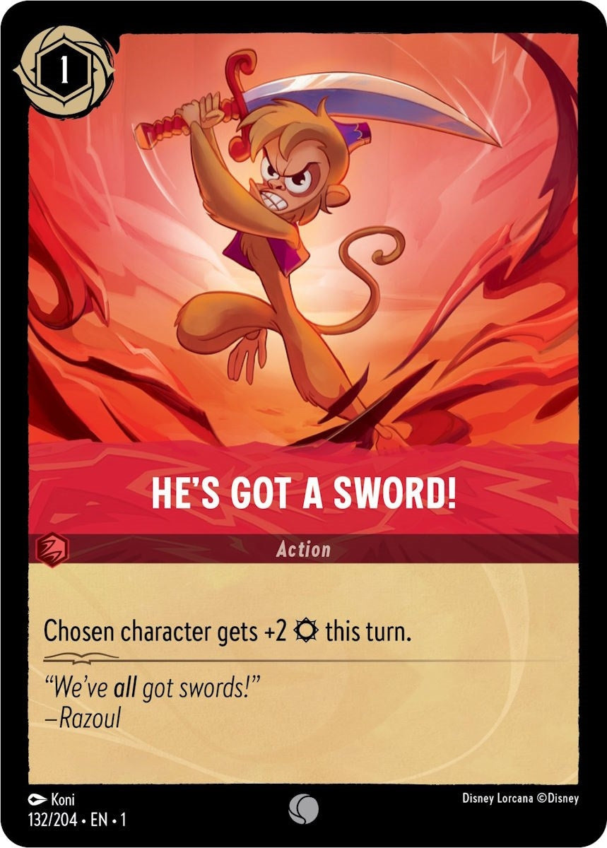 He’s Got A Sword! (132) (1) - Disney Lorcana Single
