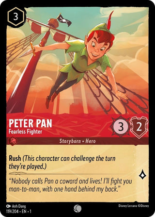 Peter Pan - Fearless Fighter (119) (1) - Disney Lorcana Single