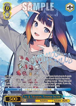 Ina & Takogram Ninomae Ina’nis (SSP) (104116) [HOL] - Weiss Schwarz Single