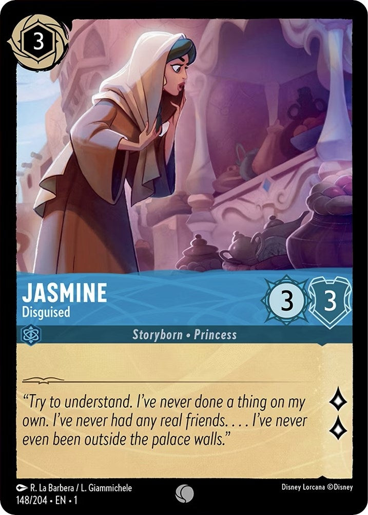 Jasmine - Disguised (148) (1) - Disney Lorcana Single