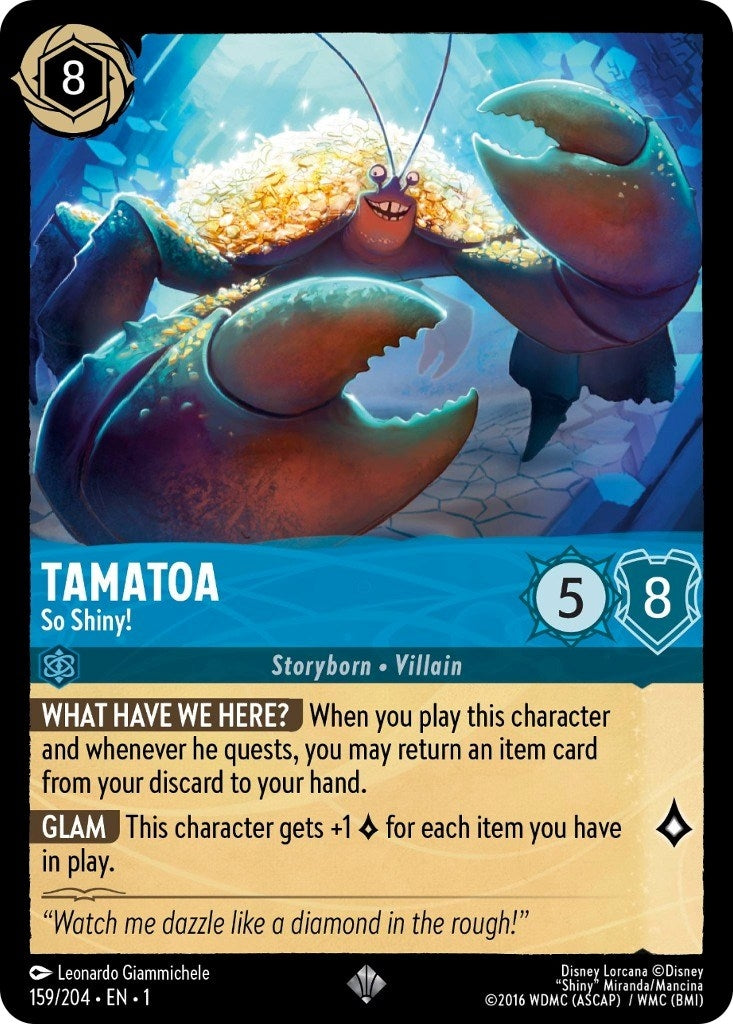 Tamatoa - So Shiny! (159) (1) - Disney Lorcana Single