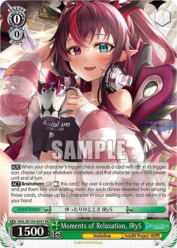 Moments of Relaxation IRyS (104041) [HOL] - Weiss Schwarz Single