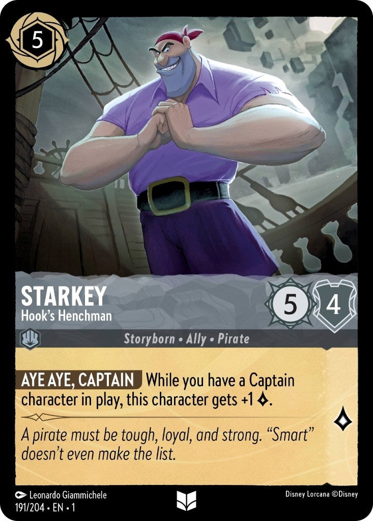 Starkey - Hook’s Henchman (191) (1) - Disney Lorcana Single