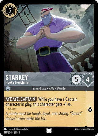 Starkey - Hook’s Henchman (191) (1) - Disney Lorcana Single