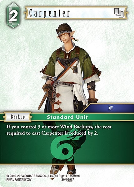 Carpenter (20) [20] - Final Fantasy TCG Single