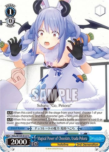 Magical Power of Chocolate Usada Pekora (104137) [HOL] - Weiss Schwarz Single