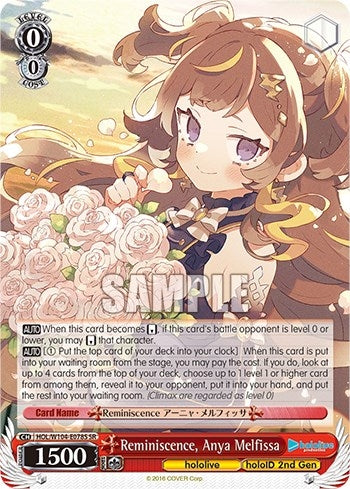 Reminiscence Anya Melfissa (SR) (104078) [HOL] - Weiss Schwarz Single