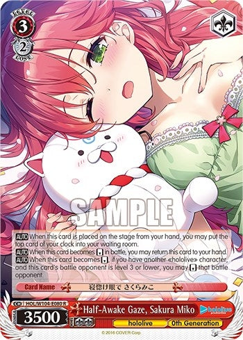 Half-Awake Gaze Sakura Miko (104080) [HOL] - Weiss Schwarz Single