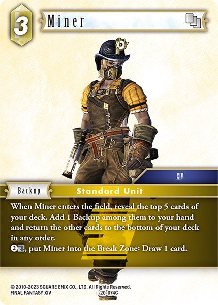 Miner (20) [20] - Final Fantasy TCG Single
