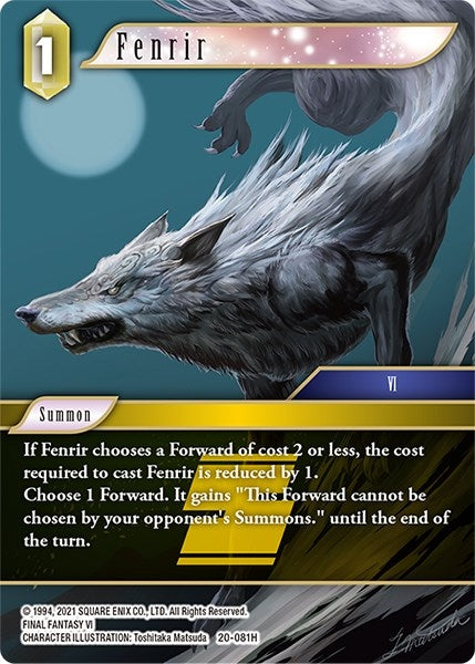 Fenrir (20) [20] - Final Fantasy TCG Single