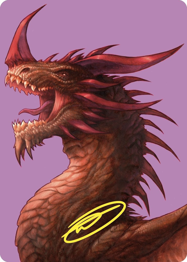 The Ur-Dragon Art Card (Gold-Stamped Signature) (61) [ASCMM] - MTG Single