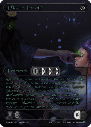 Blue Ruin (Green Kryptik Language) (145) [KPT] - Kryptik TCG Single