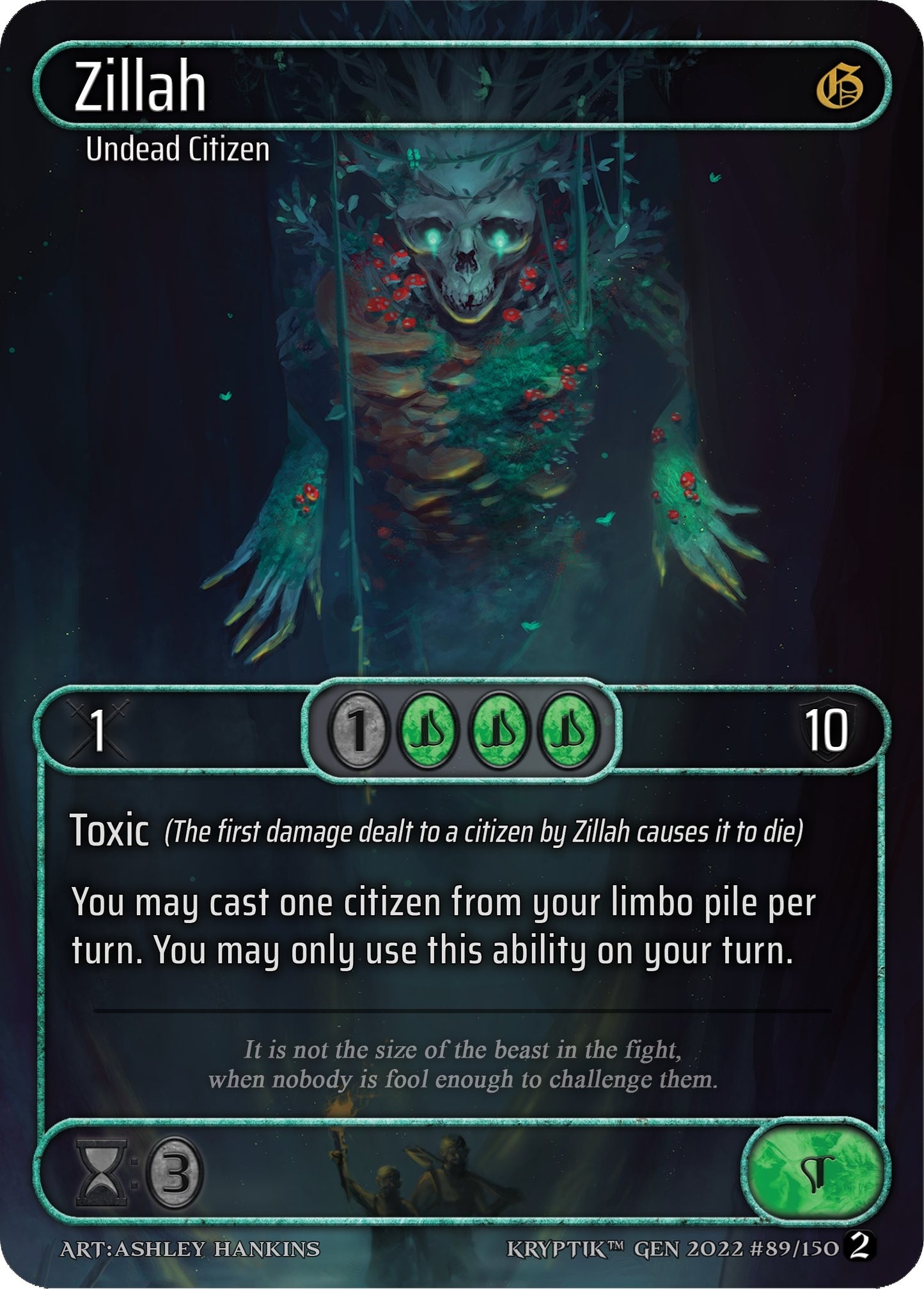Zillah (Box Topper) (89) - Kryptik TCG Single