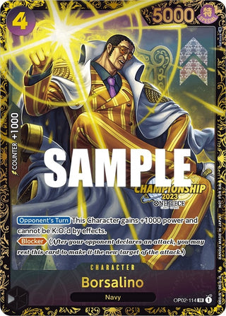 Borsalino (Championship 2023) (2114) (OP-PR) - One Piece Card Game Single