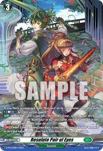 Resolute Pair of Eyes (228) (2282023) [D-PR] - Cardfight Vanguard Single