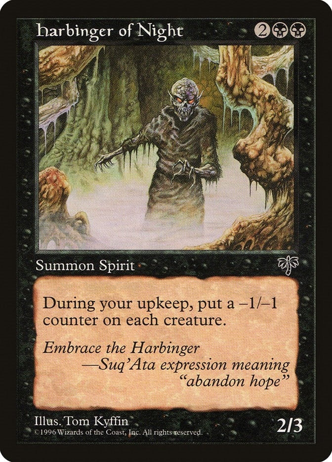 Harbinger of Night [MIR] - MTG Single