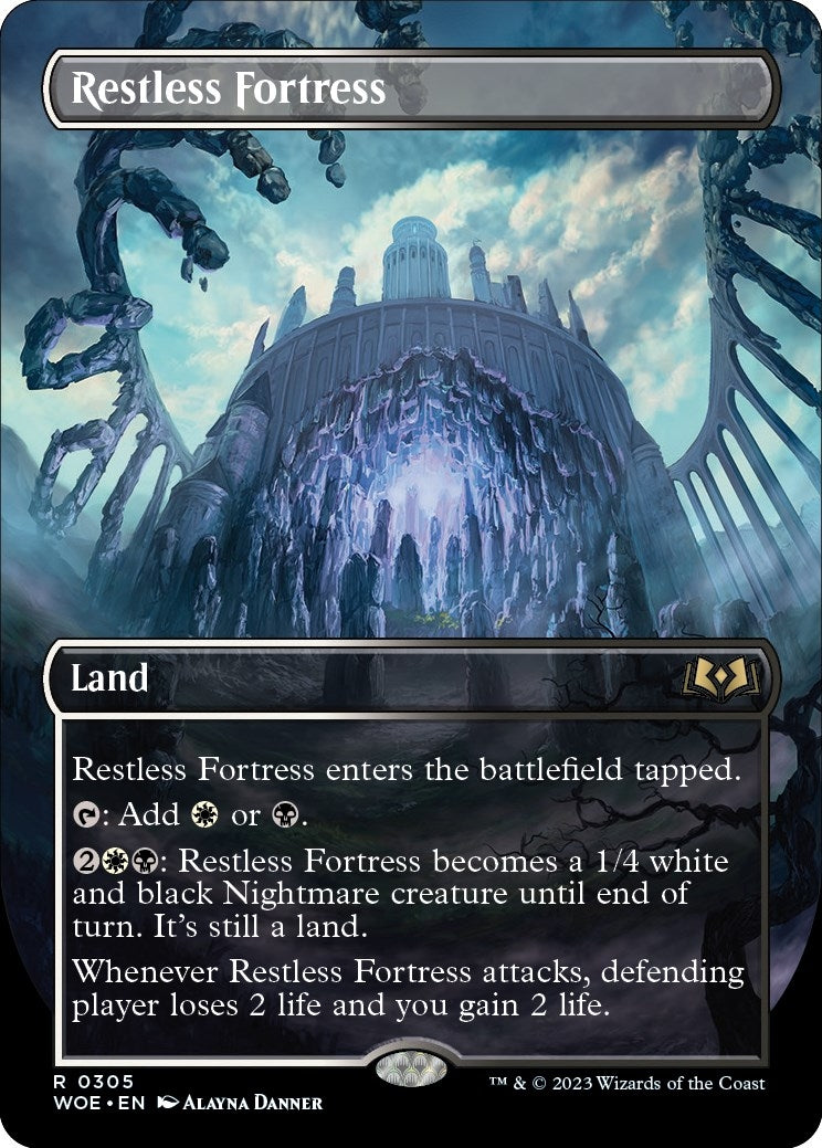 Restless Fortress (Borderless) (305) [WOE] - MTG Single