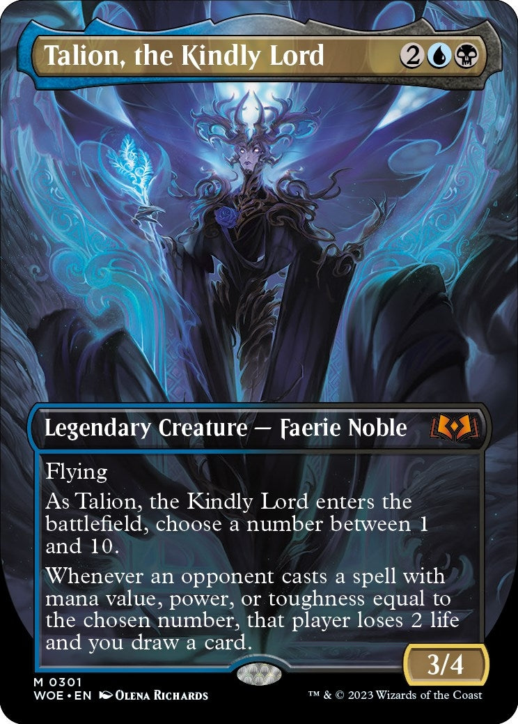 Talion the Kindly Lord (Borderless) (301) [WOE] - MTG Single