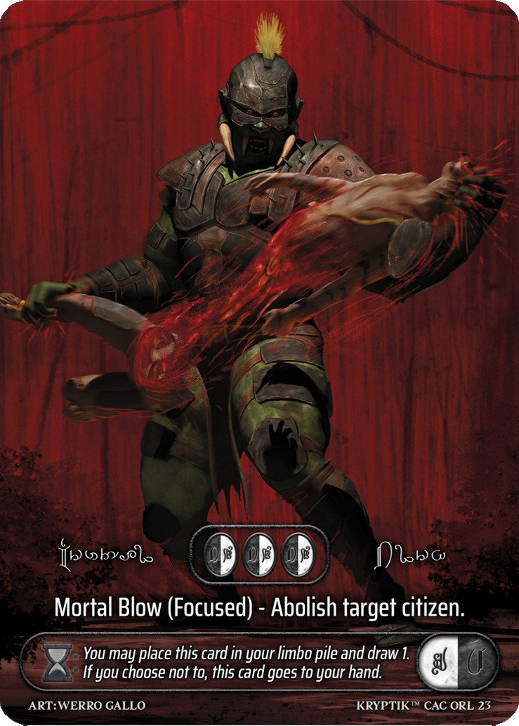 Mortal Blow (124) - Kryptik TCG Single