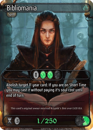Bibliomania (Serialized) (141) - Kryptik TCG Single