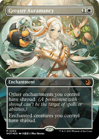 Greater Auramancy (Anime Borderless) (Confetti Foil) (84) [WOT] - MTG Single