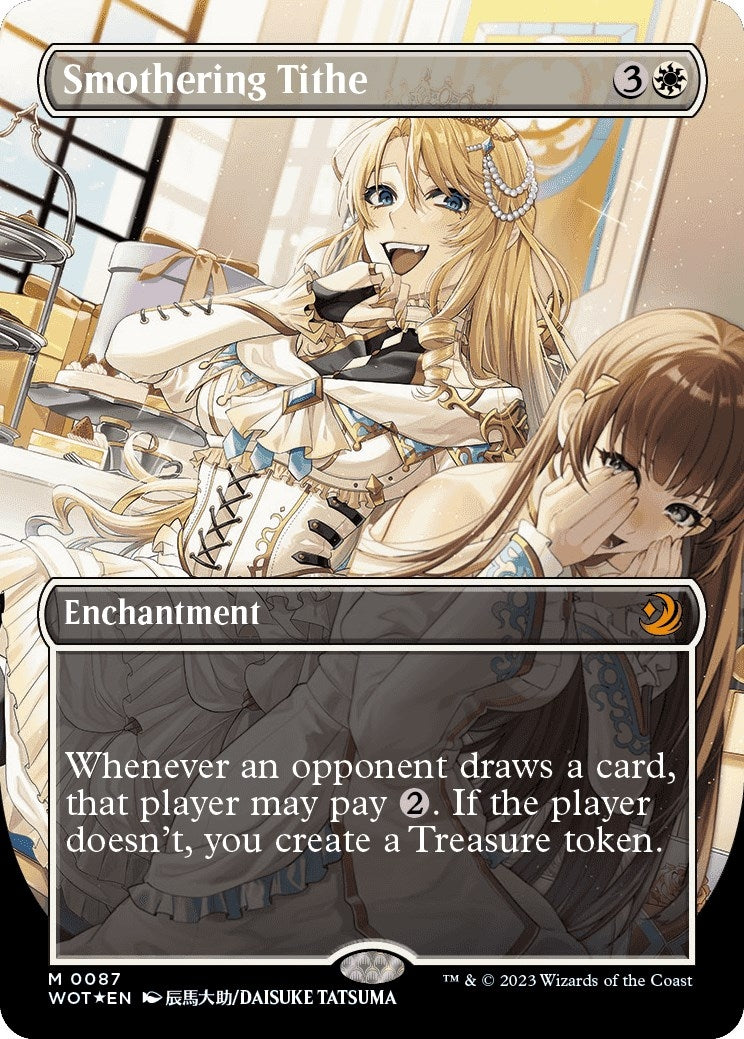Smothering Tithe (Anime Borderless) (Confetti Foil) (87) [WOT] - MTG Single