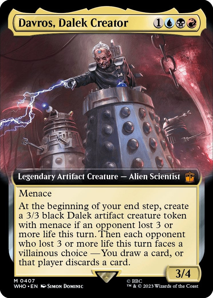 Davros Dalek Creator (Extended Art) (407) [WHO] - MTG Single