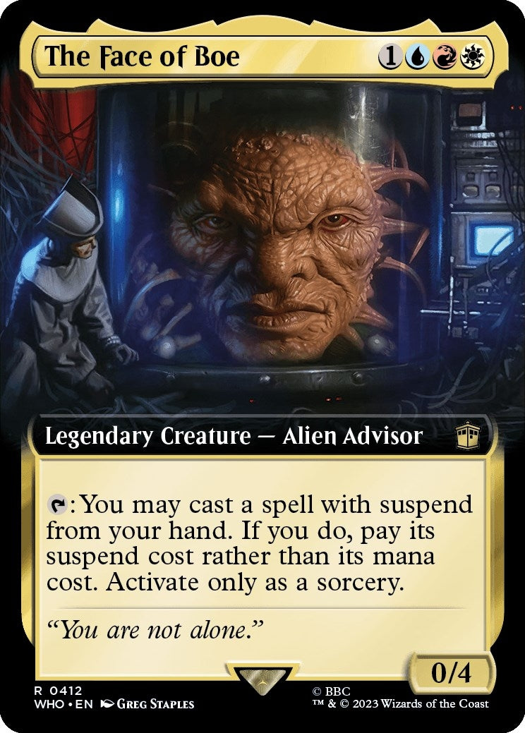 The Face of Boe (Extended Art) (412) [WHO] - MTG Single