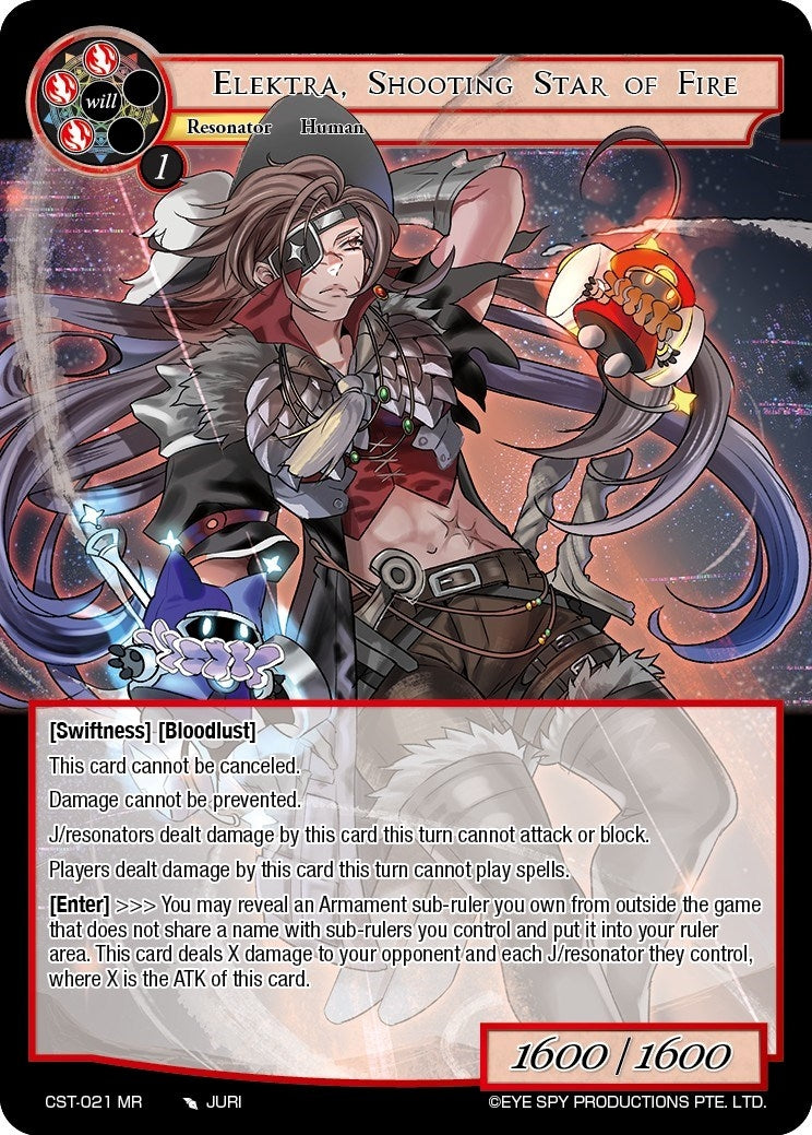 Elektra Shooting Star of Fire (21) [CST] - Force of Will Single