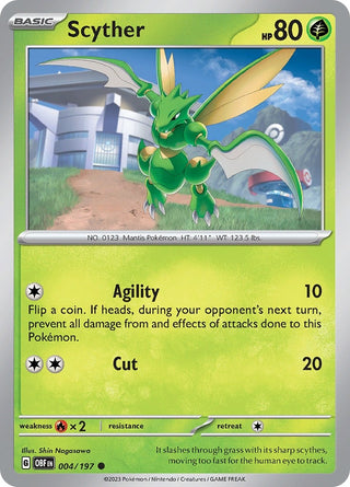 Scyther (004/197) (SV03: Obsidian Flames)