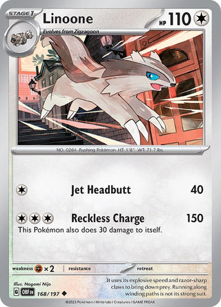 Linoone (168/197) (SV03: Obsidian Flames)