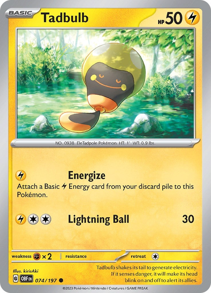 Tadbulb 074/197 (074/197) (SV03: Obsidian Flames)