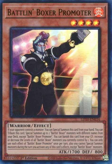 Battlin’ Boxer Promoter (10034) (LD10) - YuGiOh Single