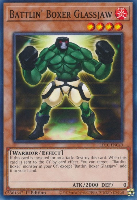 Battlin’ Boxer Glassjaw (10040) (LD10) - YuGiOh Single