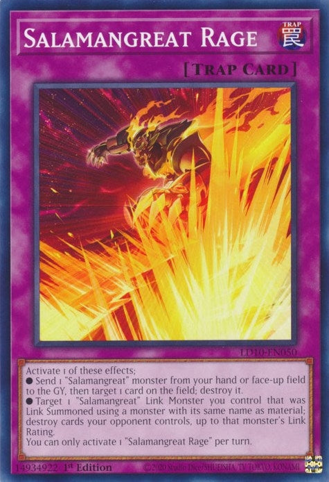 Salamangreat Rage (10050) (LD10) - YuGiOh Single