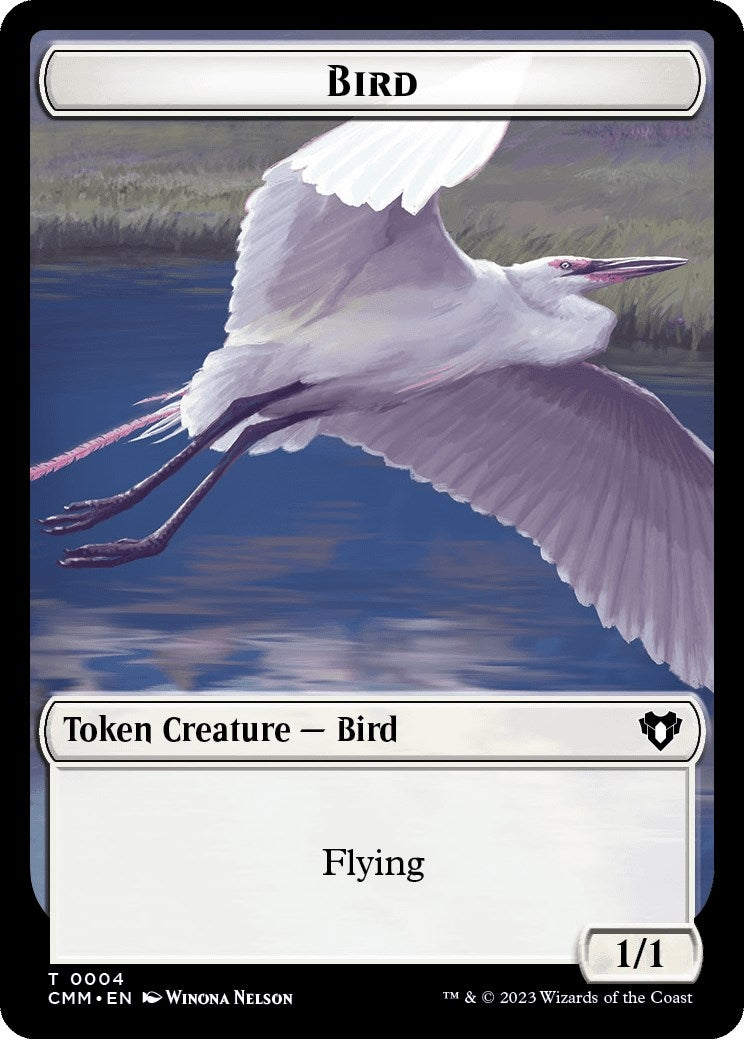 Bird // Satyr Double-Sided Token (0) [CMM] - MTG Single