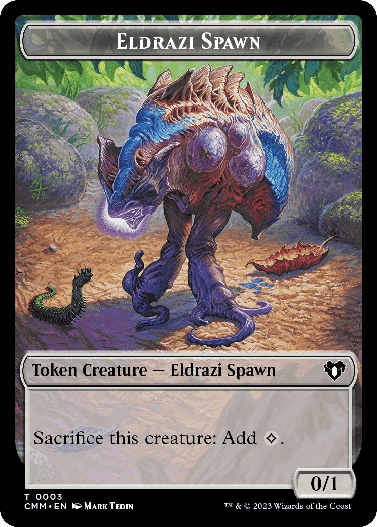 Eldrazi Spawn // Construct (0041) Double-Sided Token (0) [CMM] - MTG Single